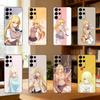 Чехол для телефона Shokuhou Queen Misaki для Samsung S25,24,23,22,30,21,10,9,Ultra,Plus,Lite Мягкий черный чехол