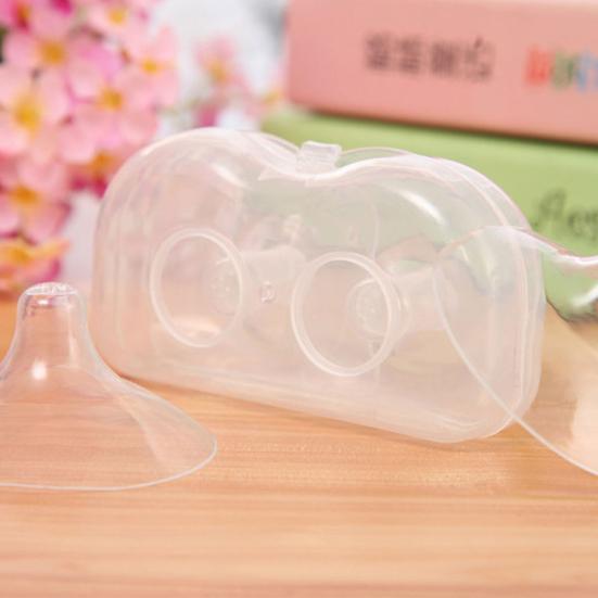 2 шт. ультратонкие силиконовые накладки на соски, удобные для грудного вскармливания, не содержат BPA, супермягкие, с футляром для переноски, накладки на соски