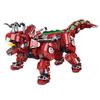 PANLOS BROCK Mechanical Dinosaur Series Dinosaur Robot Block 1992 Pieces (Triceratops Red)