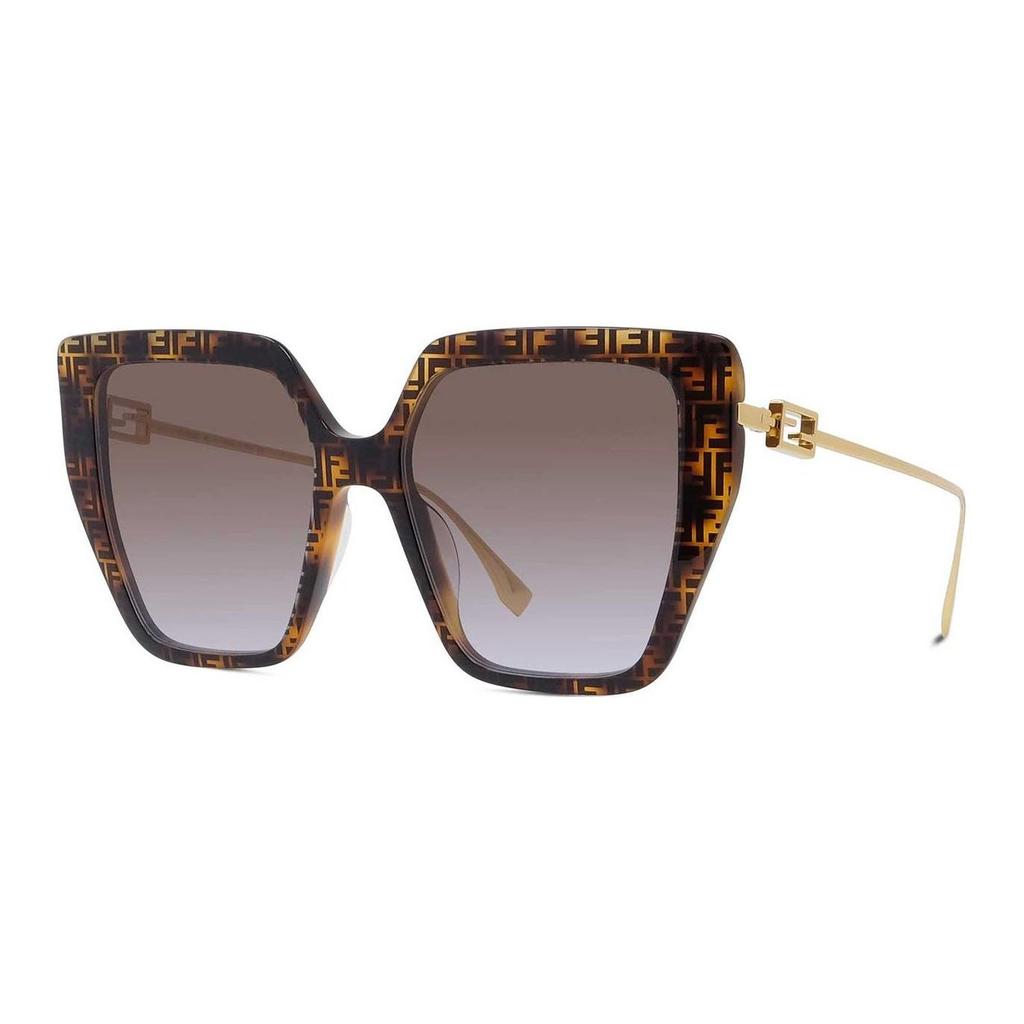 Fendi Fashionable Minimalist Personality Butterfly Sunglasses Women sunglasses Brown FE40012U55F