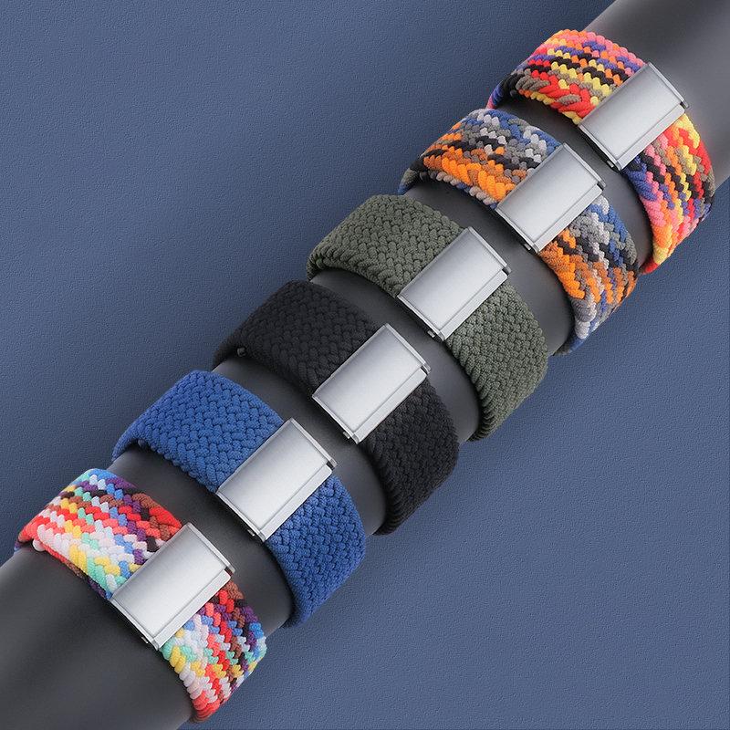 Braided Fabric Strap for Watch Series 9/8/7/6/SE/5/4/3/2 (41mm/40mm/38mm) - Orange Bracelet Band