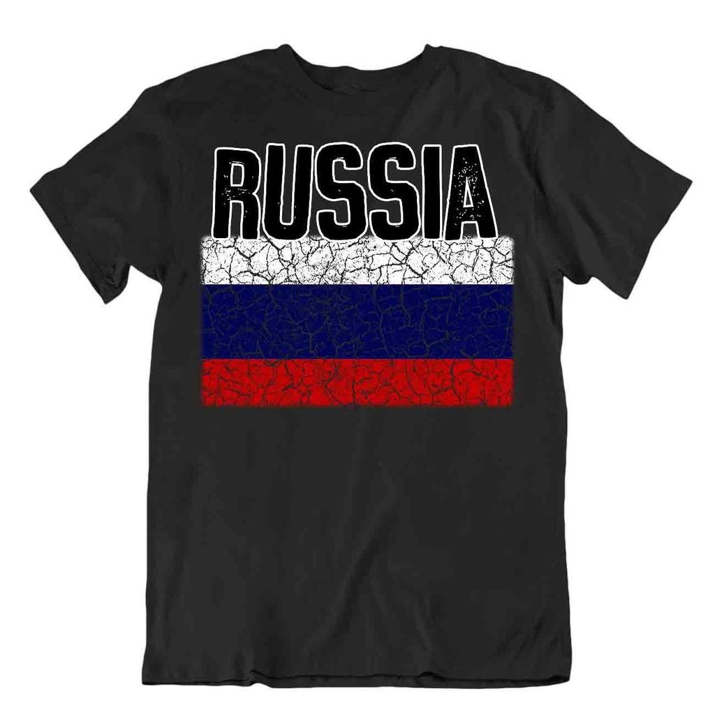 Flag T-Shirt Russia Fashion Country Souvenir Gift Tee Pride logo