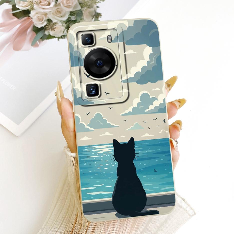 For Huawei P60 Pro Case MNA-AL00 MNA-LX9 Cute Rabbit Cartoon Cover Soft TPU Phone Case For Huawei P60 Art P 60 Pro Fundas Bumper
