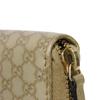 Used Guccissima Ribbon Zip-Around Wallet (9539) 388680 7940 Zip Around Micro GG Ribbon Champagne Gold Women's from