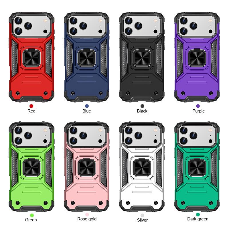 Для iPhone17 Магнитный чехол для телефона для Apple 16pro Подставка-кольцо 15 Противоударный защитный чехол для телефона Магнитная подставка
