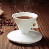 60 мл итальянский эспрессо чашка блюдце набор уникальная креативная пара керамическая кофейная чашка домашняя белая чайная чашка блюдце набор кофейная посуда