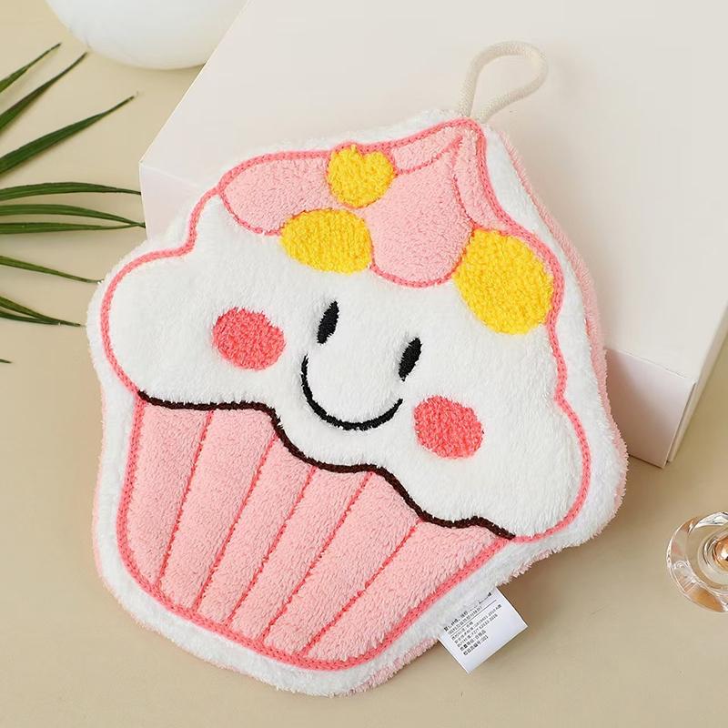 Милое полотенце для рук в форме хлеба и печенья, салфетка для уборки, утолщенная кухонная тряпка для уборки, мягкое полотенце для ванной, бытовые принадлежности