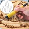 9Pcs Pyrography Wire Tips Wood Burning Replacement Stamping for Machine DIY Projects