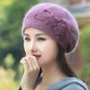 Autumn Winter Korean Rabbit Hair Knitted Woolen Hat Women's Warmth Cover Ear Protection Belle Hat