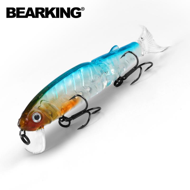 BEARKING Розничные хорошие рыболовные приманки Minnow, профессиональные приманки 11 см, 14 г, качественный профессиональный черный или белый крючок