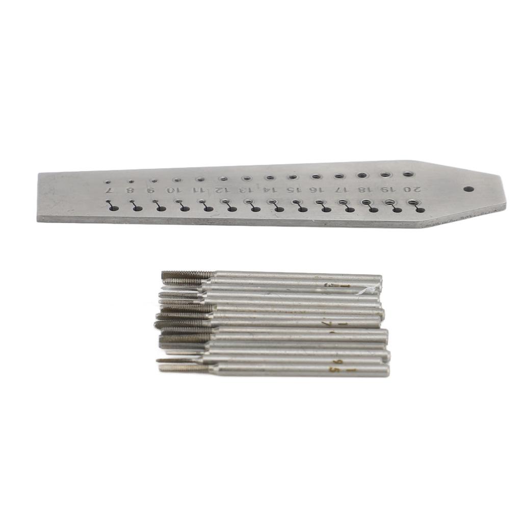 Ювелиры Часовщики Метчик и Плашка 28 Отверстий 14 Разных Размеров Нержавеющая Сталь Часы Мини Микро Ремонтный Инструмент