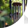 30pcs Handmade Diy Silver Wind Chime Pipe, Suitable for Garden, Eaves, Garden, Branches, Etc., Handmade Wind Chime Raw Material