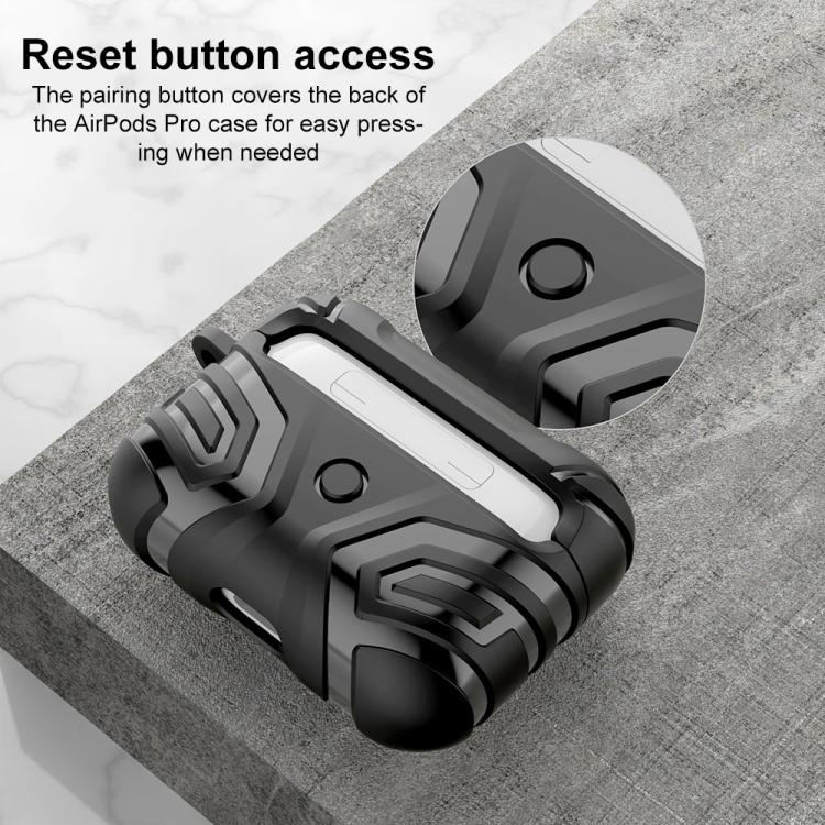 TPU Earphone Protective Case With Carabiner for AirPods Pro 2