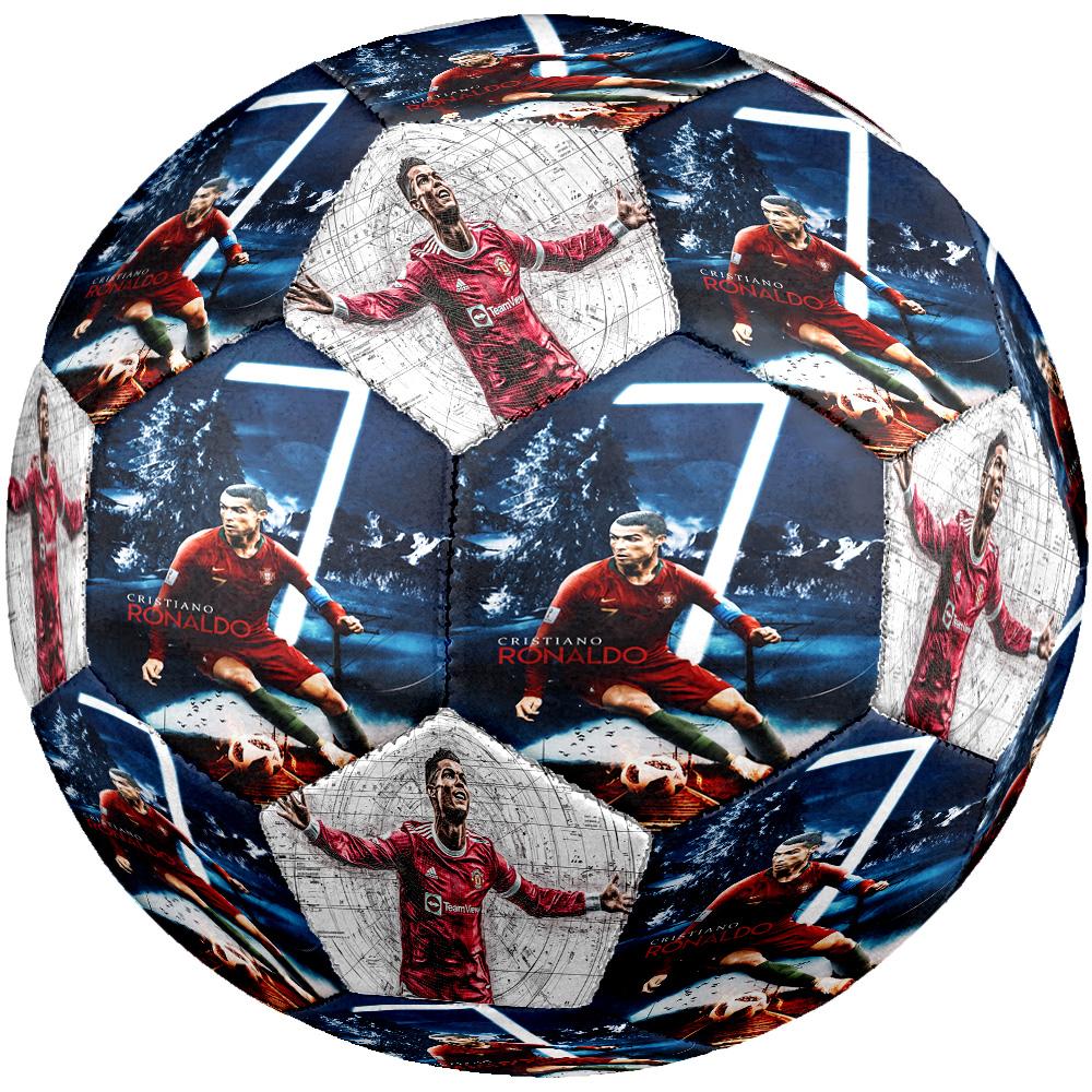 Ronaldo's New Chapter Football Size 5 Football Machine-Stitched Indoor/Outdoor Training and Matches for Football Accessories