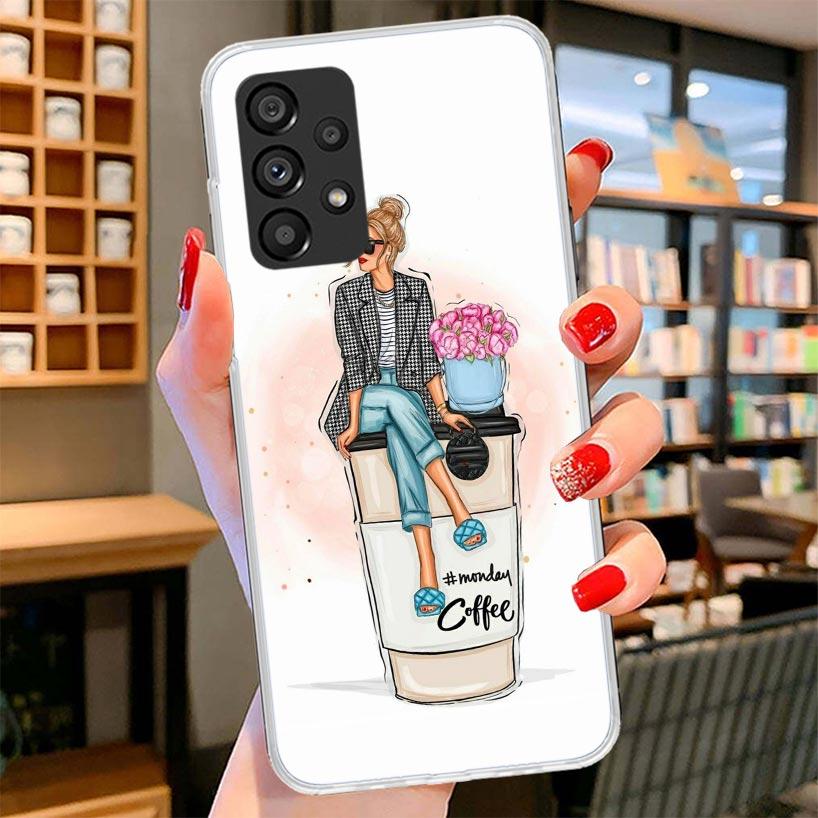 Кейс для телефона 'Girl Boss' для Samsung Galaxy A17 A37 A57 A16 A26 A36 A56 A15 A25 A35 A55 A14 A24 A34 A54 A13 A23 A33 A5