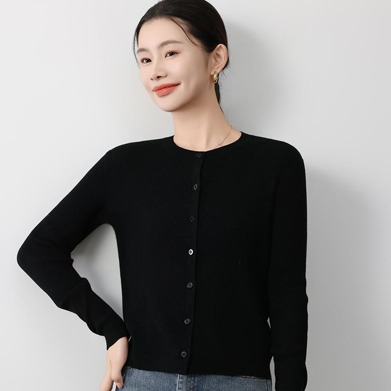 Женский легкий кардиган из 50% шерсти и 50% шелка Mulberry — универсальный трикотаж на все 4 сезона для комфорта и стиля в любое время года