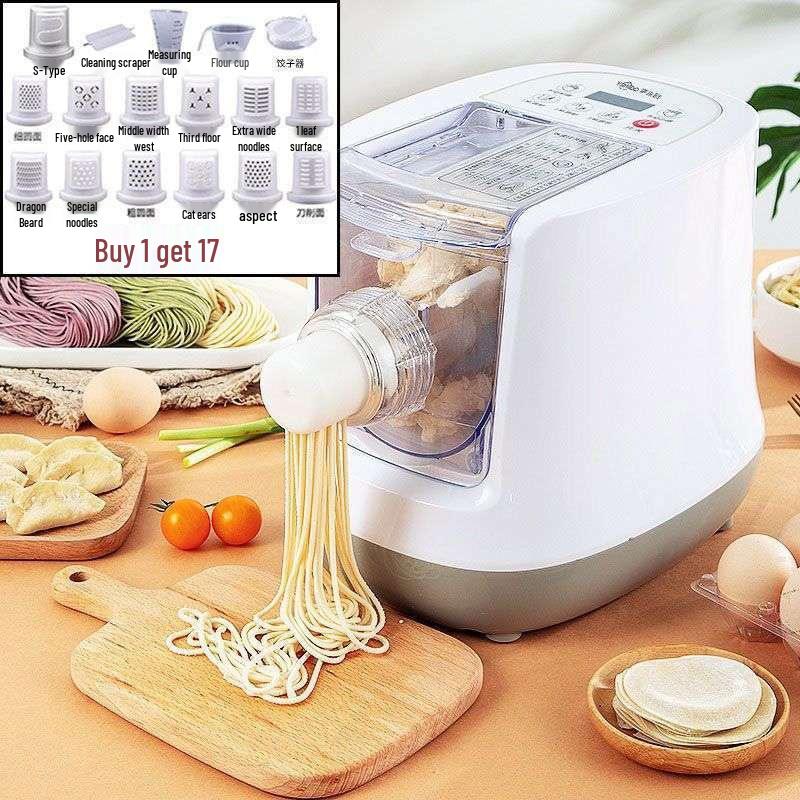 Fully Automatic Electric Noodle Press & Dough Mixer - Small, Multifunctional Machine for Homemade Noodles & Dumpling Skins