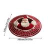 3D Christmas Floor Carpet Funny Visual Illusion Effect Christmas Optical Rug Room Circular Vortex Door Mat Party Decoration