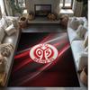 Mainz FC Soccer Football Pattern Soft Area Rug Non Slip Indoor Floor Carpet Sports Decor Mat for Bedroom