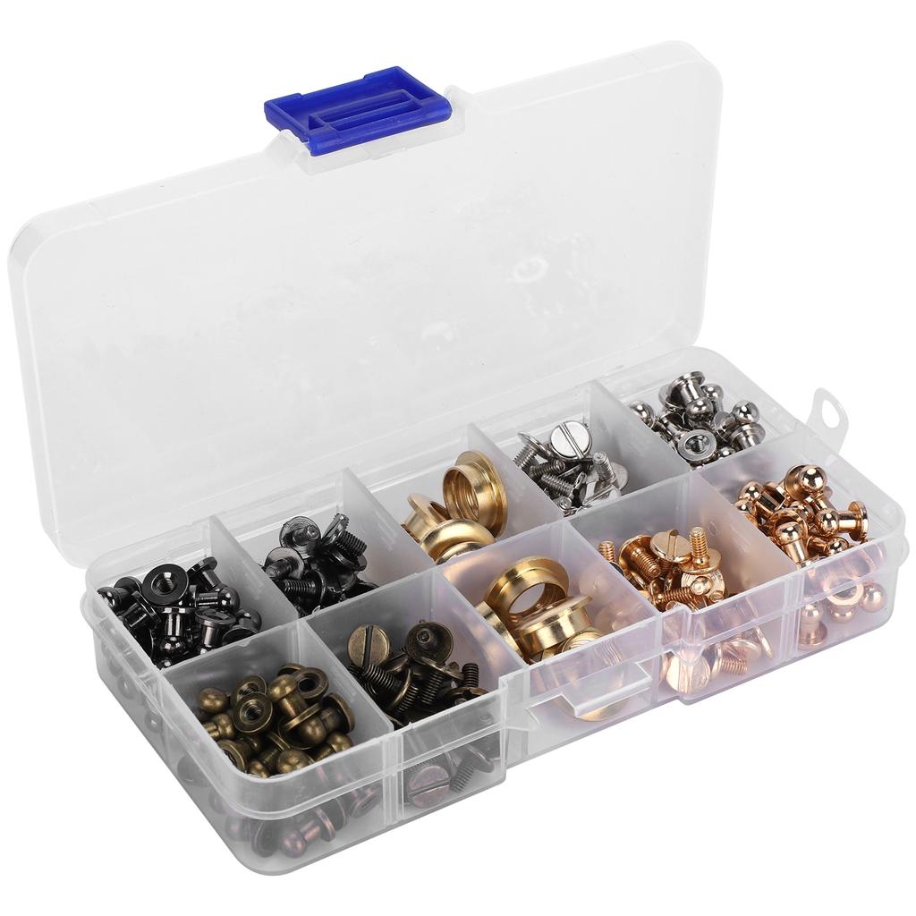 Stud Screw Set Leather Fasteners Grommet Kit Clothing Shoes Crafts Installation Tool