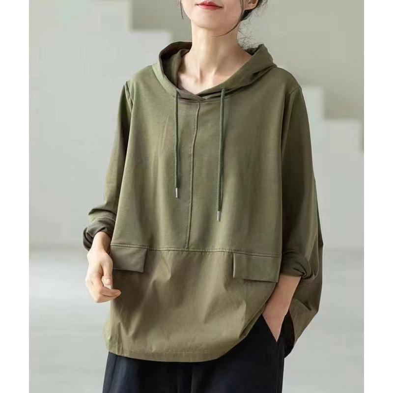 DIMANAF 2022, осенние толстовки, пуловеры, лоскутные топы, женские свободные повседневные синие, фиолетовые однотонные хлопковые топы оверсайз