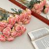 7PCS/Bundle 7 Head Rose Artificial Flower Multicolor Silk Petals Simulation Rose Flower Photo Props Table Ornament