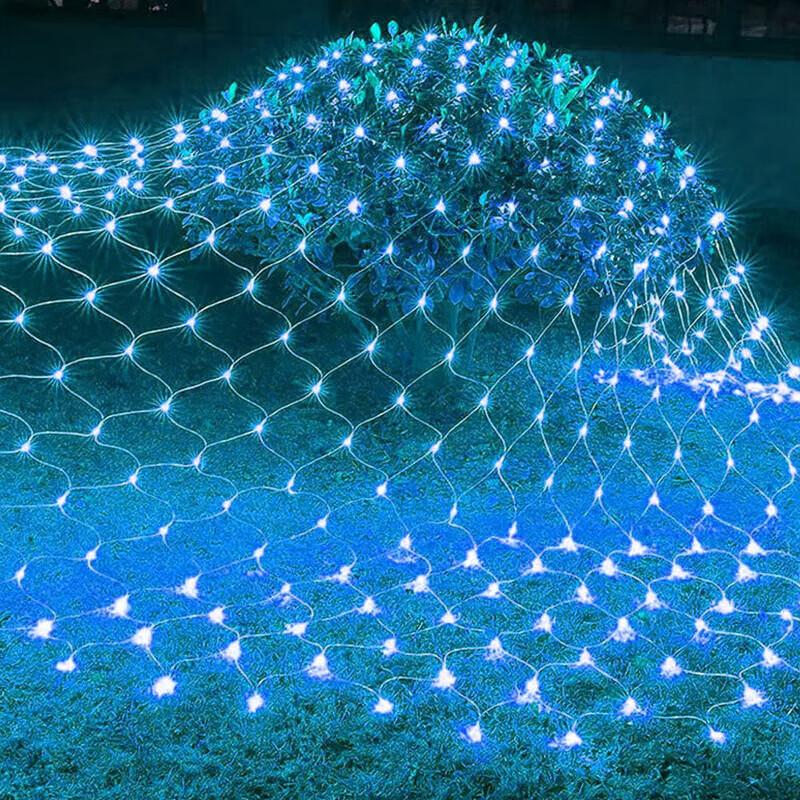 Solar Powered LED Starry Net Decorative Lights