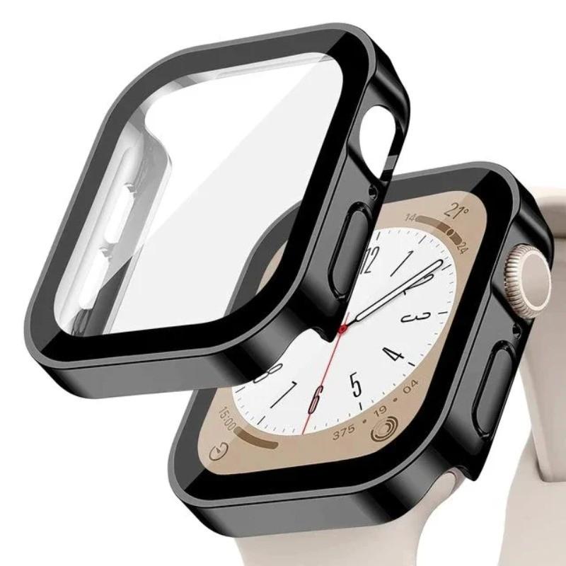 Водонепроницаемый чехол для Apple Watch 7 8 9 45 мм 41 мм Защитное стекло для экрана+Чехол iWatch 11 10 42 мм 46 мм 5 SE 6 44 мм 40 мм Аксессуары