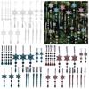 18Pieces Premium Acrylic Ice Christmas Ornamentation Crystal Snowflake Transparent Decors For Indoor Festival Display