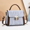 Сумка в китайском стиле женская 2025 новая универсальная маленькая квадратная сумка контрастного цвета модная на плечо сумка-мессенджер женская сумка тренд