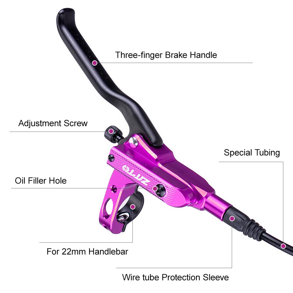 4-поршневой MTB гидравлический дисковый тормоз для велосипеда, алюминиевые передние и задние велосипедные тормоза с суппортом для шоссейного велосипеда
