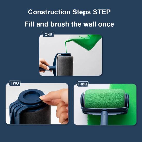 Многоразовый валик для краски, кисть большой емкости, профессиональный валик для украшения дома, гостиной