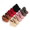 Winter Baby Girl Long Tassel Walking Shoes Side Zipper Soft Bottom Baby Walking Shoes Baby Pre-Step Shoes