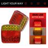 Car LED Tail Lights Wireless Magnetic Trailer Taillight Kit with Lasting Battery Fast Charging Weatherproof Vehicle Lights for Trucks Boats RVs