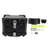 Motorcycle Top Case Aluminum Alloy 45L Waterproof Rear Luggage Box with Quick Release Bottom Plate