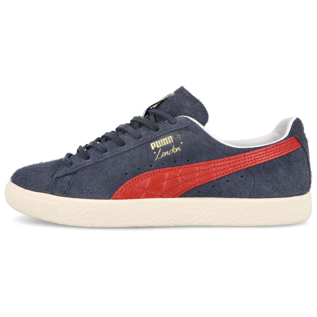 Puma Кроссовки Clyde Soho London Unisex, синие, матово-слоновая кость, новые, темно-синие 390087-01