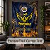 Wall Tapestry Fenerbahçe FC Print Custom Name Text Wall Hanging Home Decor