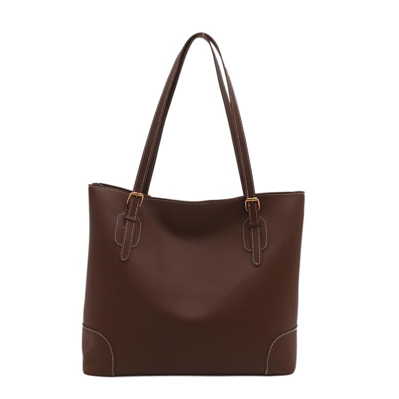 Сумка-тоут высокого класса однотонная Новая женская сумка Большая вместимость Сумка на плечо для поездок на работу Модная темпераментная сумка под мышкой