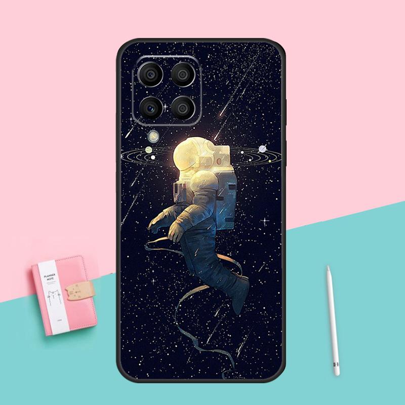 Space Moon Astronaut For Samsung Galaxy M12 M16 M34 M11 M35 M21 M06 M33 M13 M53 M31 M55 M15 M14 M54 M32 M52 Case