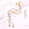 Stainless Steel 18K Gold Cartilage Snake Bone Chain Retro Jewelry Bracelet Summer Women'S High-End Sense Simple Love Women'S Bracelet