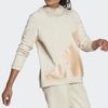 (WMNS) adidas Colorblock Large Logo Sports Hoodie Creamy White Women's HI1205