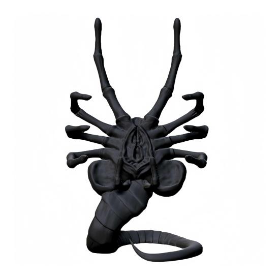 Подставка для телефона Чужой Лицехват 3D-печать 18 см Декор в стиле научной фантастики Фигурка Устойчивая док-станция для просмотра без рук Уникальный подарок для фанатов и энтузиастов Чужого