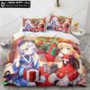 Genshin Impact Anime 3D NEW Duvet Cover Pillowcase Bedding Set Adult Boy Girl Bedroom Decoration Children Single Double Large