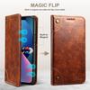 Luxury Genuine Leather Wax Leather Phone Case Wallet for Samsung S24ultra-Soft Flip Card Holder Wallet Phone Cover for Samsung S24/S23/S22/Note20