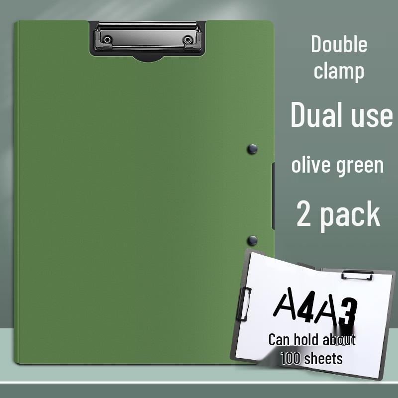 A4 Double Clip Folder for Documents and Resume Storage