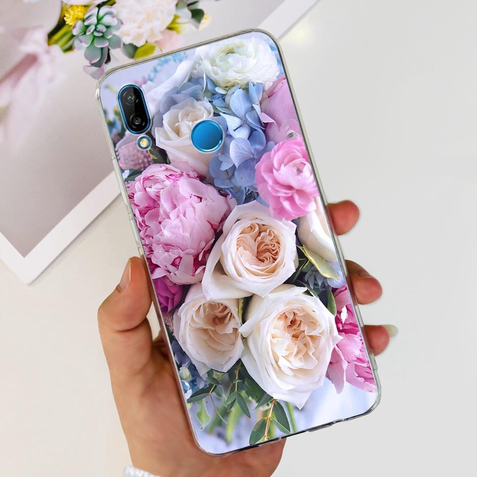 Чехол для Huawei P20 Lite Чехол Милый Астронавт Мультяшный Тонкий Прозрачный Мягкий Силикон Задняя Крышка Телефона Для Huawei P20Lite ANE-LX2 Funda
