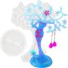 DIY Crystal Epoxy Resin Mold Set DIY Jewelry Stand Mold Jewelry Display Stand Mirror Swing Table Silicone Mold