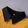 Black Fake Collar for Women Shirt Sweater Detachable Collar False Collar Lapel Blouse Tops Faux Col Neckwear Nep Kraagje
