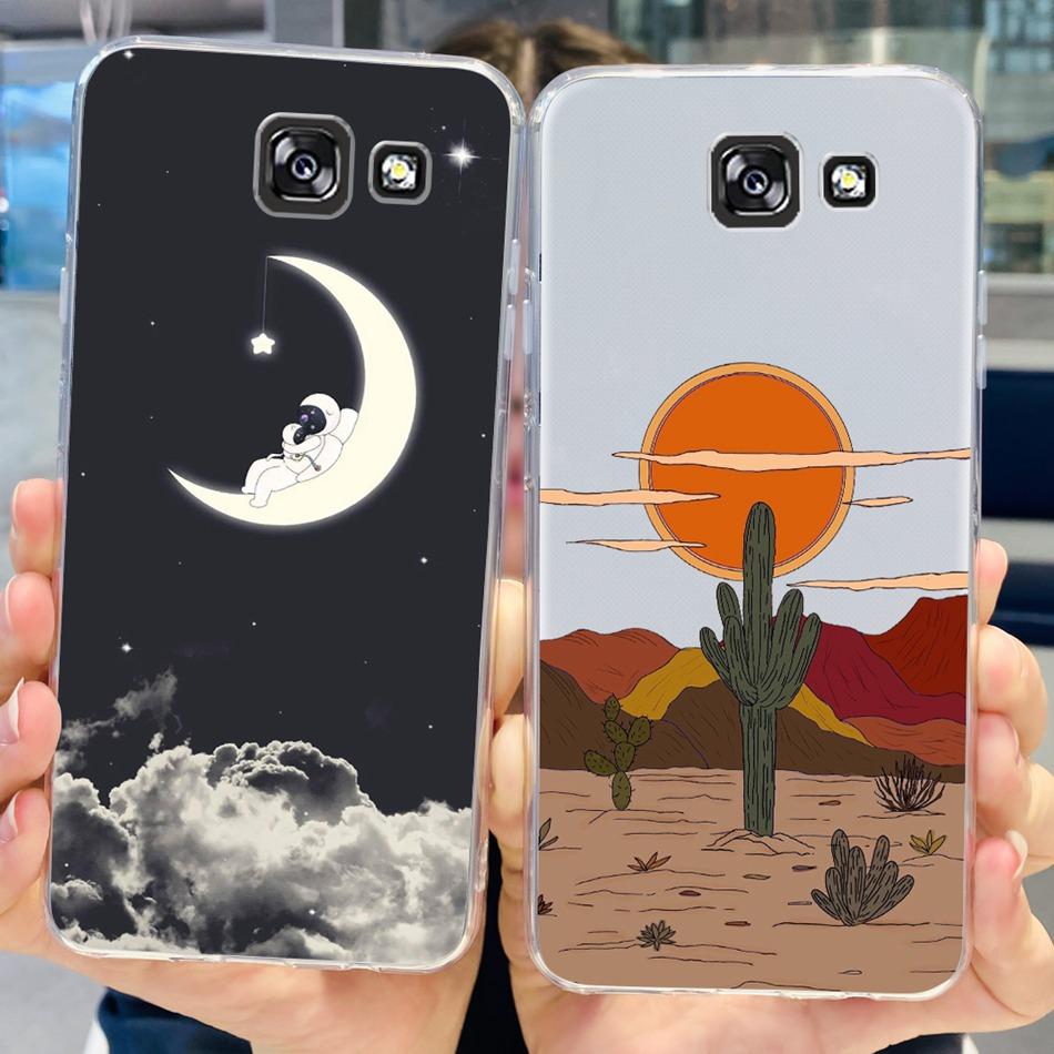 Stylish Flower Butterfly Phone Case For Samsung Galaxy A5 2017 A520F Soft Silicone TPU Cover For Samsung A5 2015 2016 A500 A510F