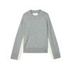 LESS Women's Round Neck Sheep Wool Cashmere Blend Pullover Sweater